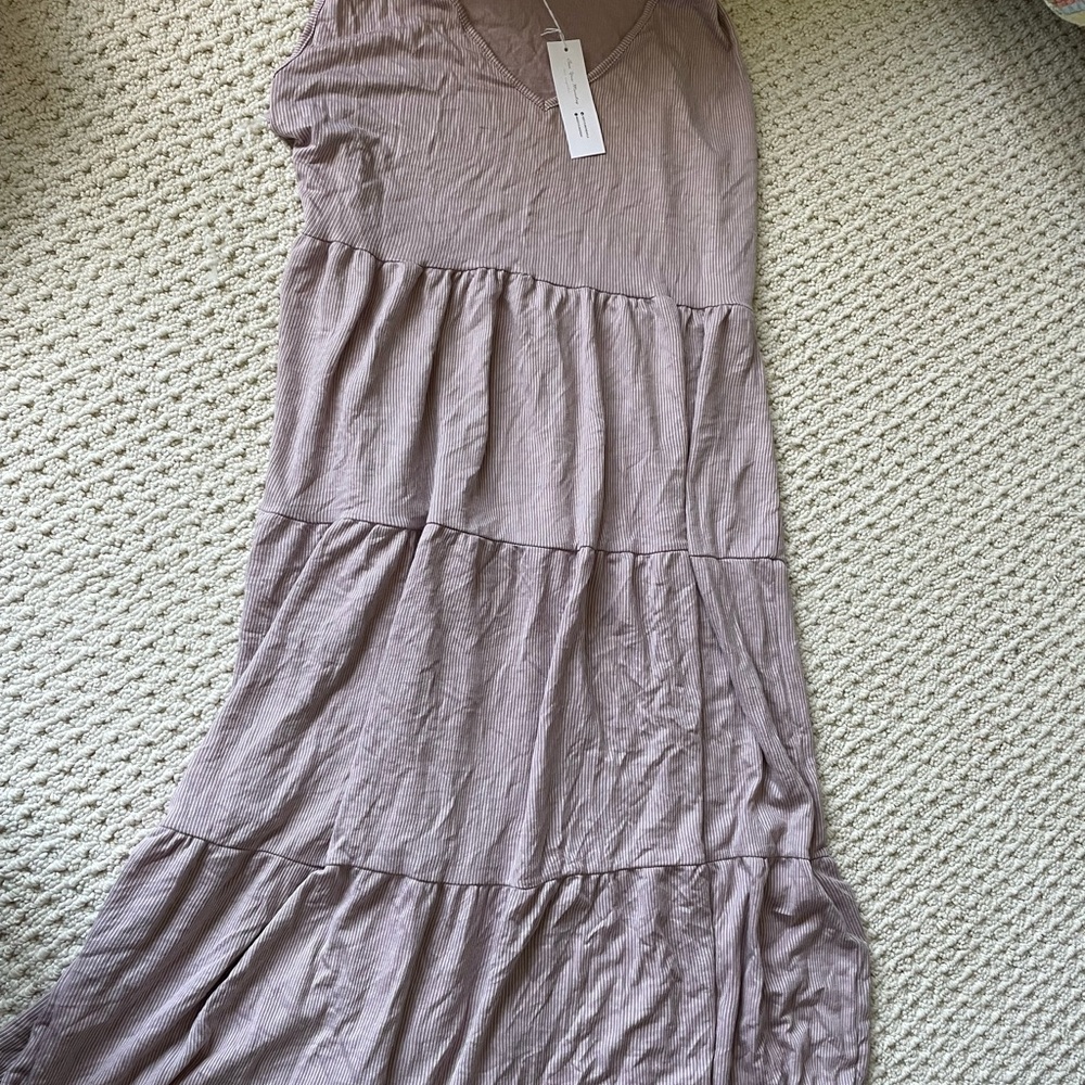 SOLD - See You Monday Tiered Dress in purple